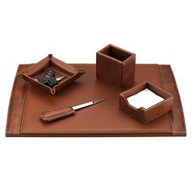 16-DSBA5 5pcs synthetic leather desk set